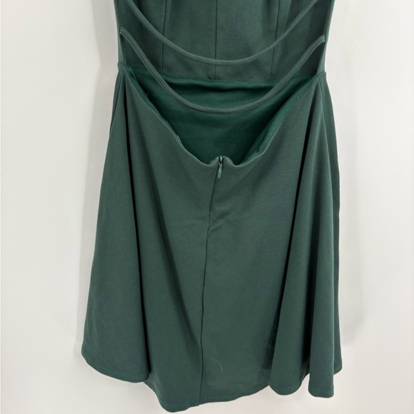 Lulus Green A Line Mini Backless Prom Event Hoco Skater Dress Size Small - Picture 15 of 15